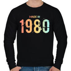 PRINTFASHION 1980 - Férfi pulóver - Fekete