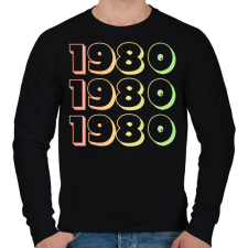 PRINTFASHION 1980 - Férfi pulóver - Fekete férfi pulóver, kardigán