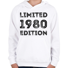PRINTFASHION 1980 - Gyerek kapucnis pulóver - Fehér