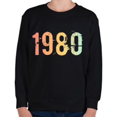 PRINTFASHION 1980 - Gyerek pulóver - Fekete