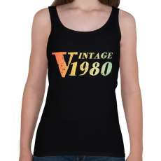 PRINTFASHION 1980 - Női atléta - Fekete