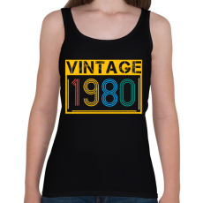 PRINTFASHION 1980 - Női atléta - Fekete