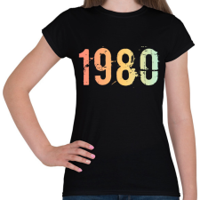 PRINTFASHION 1980 - Női póló - Fekete női póló