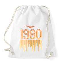 PRINTFASHION 1980 - Sportzsák, Tornazsák - Fehér tornazsák
