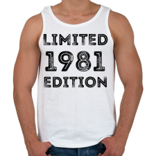 PRINTFASHION 1981 - Férfi atléta - Fehér atléta, trikó