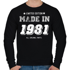 PRINTFASHION 1981 - Férfi pulóver - Fekete