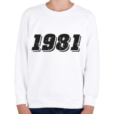 PRINTFASHION 1981 - Gyerek pulóver - Fehér gyerek pulóver, kardigán