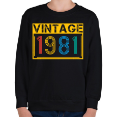 PRINTFASHION 1981 - Gyerek pulóver - Fekete