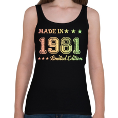 PRINTFASHION 1981 - Női atléta - Fekete