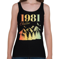 PRINTFASHION 1981 - Női atléta - Fekete női trikó