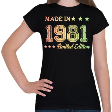 PRINTFASHION 1981 - Női póló - Fekete női póló