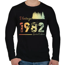 PRINTFASHION 1982 - Férfi hosszú ujjú póló - Fekete