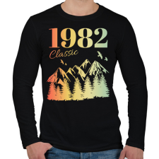 PRINTFASHION 1982 - Férfi hosszú ujjú póló - Fekete férfi póló