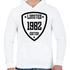 PRINTFASHION 1982 - Férfi kapucnis pulóver - Fehér