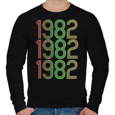 PRINTFASHION 1982 - Férfi pulóver - Fekete
