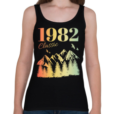 PRINTFASHION 1982 - Női atléta - Fekete női trikó