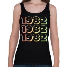 PRINTFASHION 1982 - Női atléta - Fekete női trikó