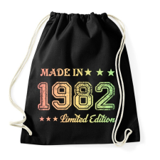 PRINTFASHION 1982 - Sportzsák, Tornazsák - Fekete tornazsák