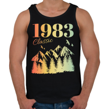 PRINTFASHION 1983 - Férfi atléta - Fekete atléta, trikó