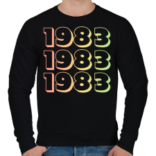 PRINTFASHION 1983 - Férfi pulóver - Fekete férfi pulóver, kardigán