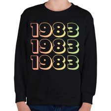PRINTFASHION 1983 - Gyerek pulóver - Fekete gyerek pulóver, kardigán