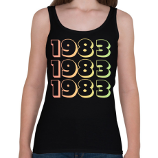 PRINTFASHION 1983 - Női atléta - Fekete