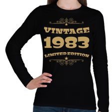 PRINTFASHION 1983 - Női hosszú ujjú póló - Fekete női póló