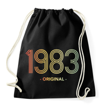 PRINTFASHION 1983 - Sportzsák, Tornazsák - Fekete tornazsák