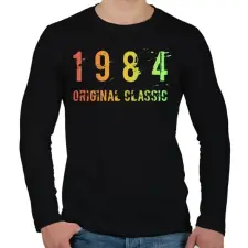 PRINTFASHION 1984 - Férfi hosszú ujjú póló - Fekete férfi póló
