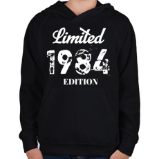 PRINTFASHION 1984 - Gyerek kapucnis pulóver - Fekete