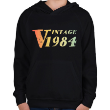 PRINTFASHION 1984 - Gyerek kapucnis pulóver - Fekete gyerek pulóver, kardigán