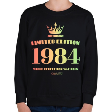 PRINTFASHION 1984 - Gyerek pulóver - Fekete