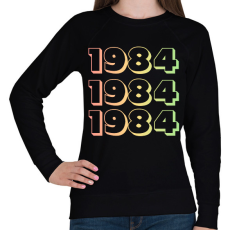 PRINTFASHION 1984 - Női pulóver - Fekete