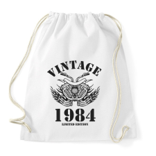 PRINTFASHION 1984 - Sportzsák, Tornazsák - Fehér tornazsák