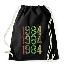 PRINTFASHION 1984 - Sportzsák, Tornazsák - Fekete tornazsák