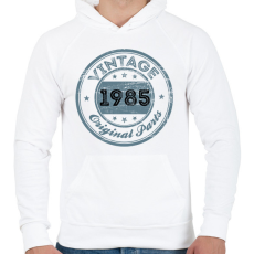 PRINTFASHION 1985 - Férfi kapucnis pulóver - Fehér