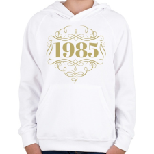 PRINTFASHION 1985 - Gyerek kapucnis pulóver - Fehér gyerek pulóver, kardigán