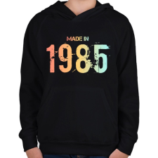 PRINTFASHION 1985 - Gyerek kapucnis pulóver - Fekete gyerek pulóver, kardigán