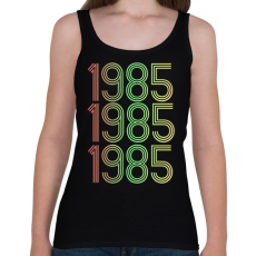 PRINTFASHION 1985 - Női atléta - Fekete