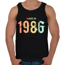 PRINTFASHION 1986 - Férfi atléta - Fekete atléta, trikó