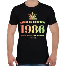 PRINTFASHION 1986 - Férfi póló - Fekete