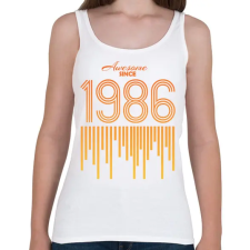 PRINTFASHION 1986 - Női atléta - Fehér női trikó