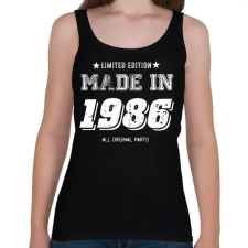 PRINTFASHION 1986 - Női atléta - Fekete női trikó