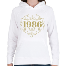 PRINTFASHION 1986 - Női kapucnis pulóver - Fehér