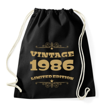PRINTFASHION 1986 - Sportzsák, Tornazsák - Fekete tornazsák