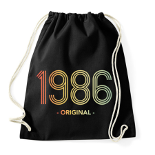 PRINTFASHION 1986 - Sportzsák, Tornazsák - Fekete tornazsák