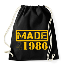 PRINTFASHION 1986 - Sportzsák, Tornazsák - Fekete tornazsák
