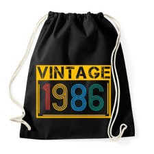 PRINTFASHION 1986 - Sportzsák, Tornazsák - Fekete tornazsák