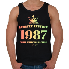 PRINTFASHION 1987 - Férfi atléta - Fekete