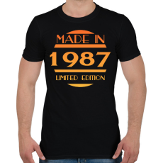 PRINTFASHION 1987 - Férfi póló - Fekete